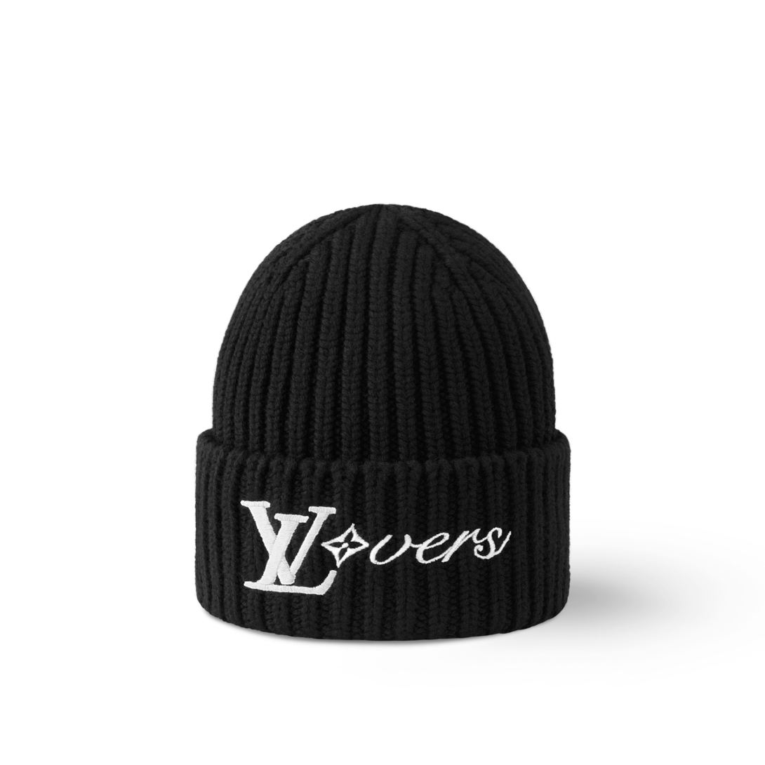 Louis Vuitton ブラックニット帽 中古・古着通販】LOUIS VUITTON (ルイ ヴィトン) ニット帽 ブラック